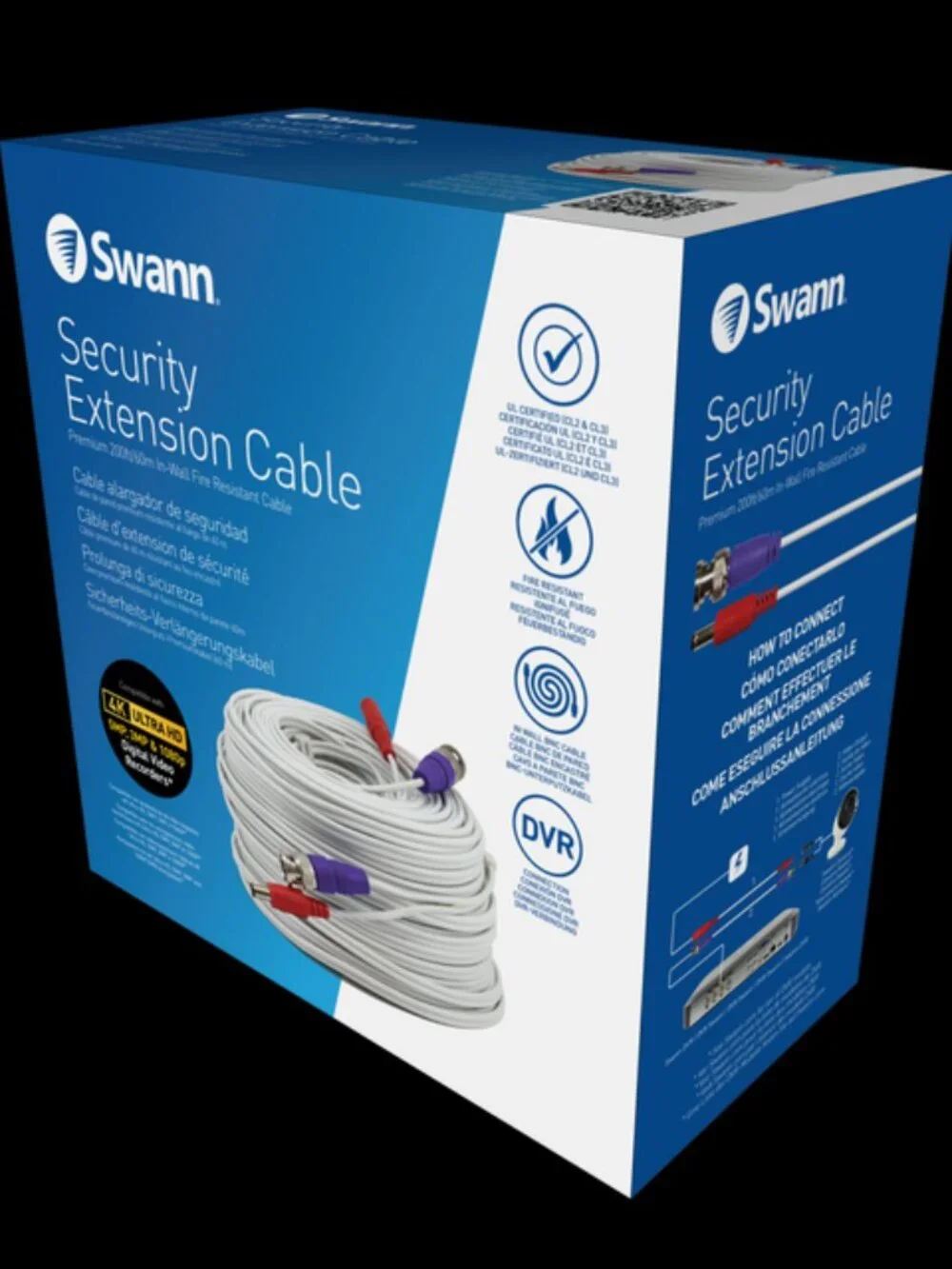 NEW Security Extension Cable 200ft/60m - SWPRO-60ULCBL